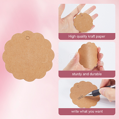 200Pcs Blank Kraft Paper Gift Tags CDIS-SP0001-10C-1