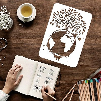 Plastic Reusable Drawing Painting Stencils Templates DIY-WH0202-252-1
