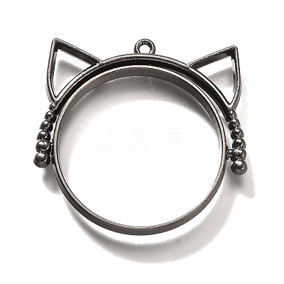 Alloy Open Back Bezel Pendants PALLOY-I223-06B-1
