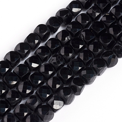 Natural Black Spinel Beads Strands G-E560-A04-4mm-1