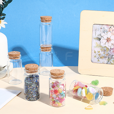 Glass Jar Glass Bottles Bead Containers AJEW-SP0003-91A-1