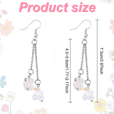 5Pair Brass Dangle Earring EJEW-YW00001-01-1