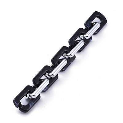 Handmade Acrylic Cable Chains AJEW-JB00674-07-1
