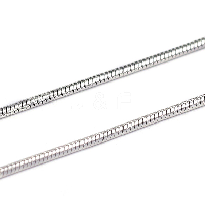 Tarnish Resistant 304 Stainless Steel Round Snake Chains CHS-L001-163-1.2mm-1