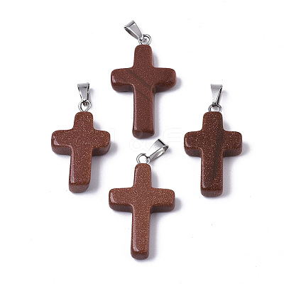 Synthetic Goldstone Pendants G-J354-02A-1
