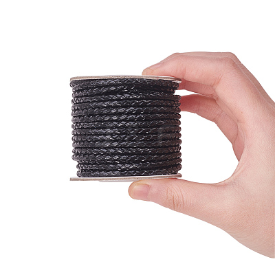 Round Braided Cowhide Cords WL-L009-01A-1