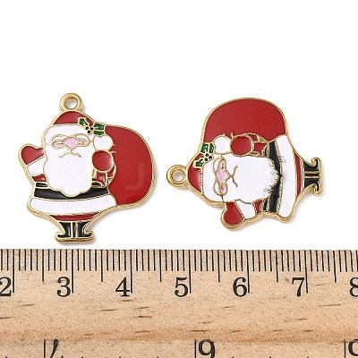 304 Stainless Steel Enamel Pendants STAS-L300-012G-18-1