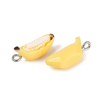 Opaque Resin Imitation Fruit Pendants RESI-Q232-06A-1