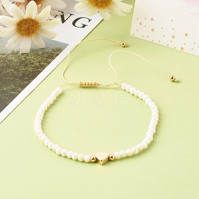 Adjustable Nylon Thread Braided Bead Bracelets Set BJEW-JB06450-1