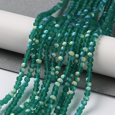 Imitation Jade Glass Beads Strands EGLA-YW0003-19A-15-1