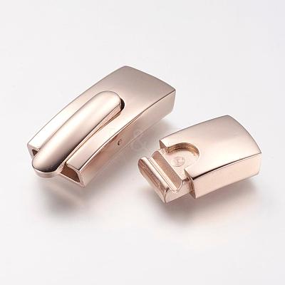304 Stainless Steel Bayonet Clasps STAS-P158-01C-RG-1