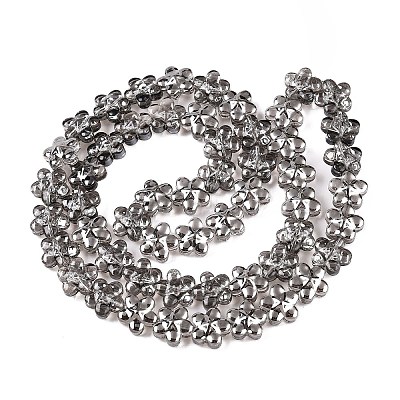 Electroplate Glass Beads Strands EGLA-T028-02I-1
