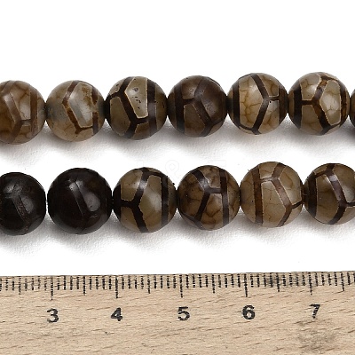 Tibetan Style dZi Beads Strands GG-CBA4812-B05-10MM-1