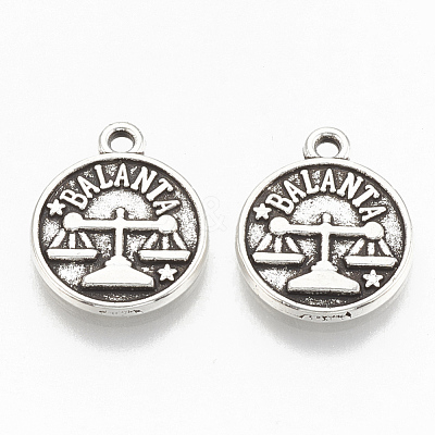 Tibetan Style Alloy Charms TIBE-Q084-09AS-LF-1