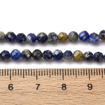 Natural Lapis Lazuli Beads Strands G-RM2025-A41-4mm-A-1