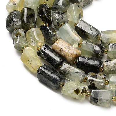 Natural Prehnite Beads Strands G-H329-A02-02-1
