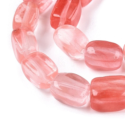 Cherry Quartz Glass Beads Strands G-T138-100-1