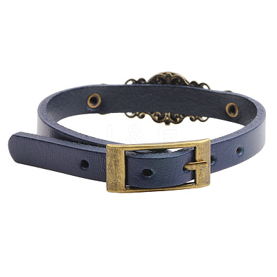 Leather Cord Bracelets BJEW-L616-06A-1