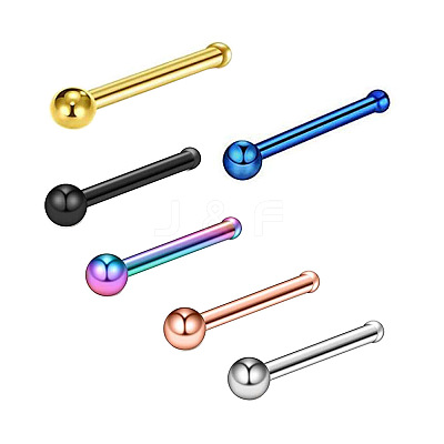 304 Stainless Steel Round Ball Nose Bone Rings WG2C4E4-06-1