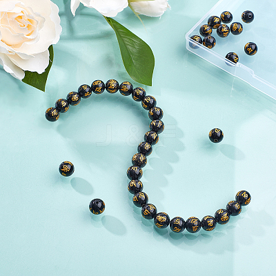Natural Agate Beads Strands G-OC0001-37B-10mm-1