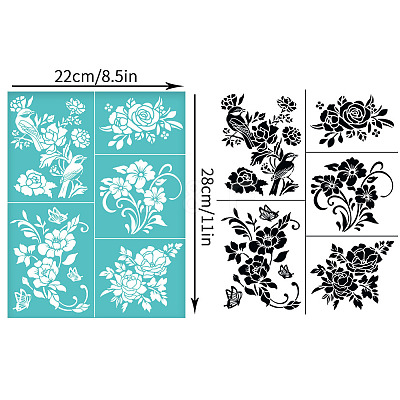 Self-Adhesive Silk Screen Printing Stencil DIY-WH0638-041-1