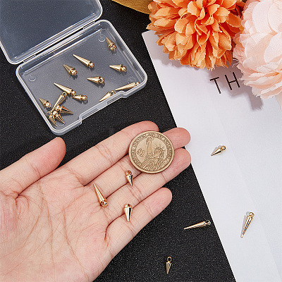 24Pcs 3 Style Brass Charms KK-UN0001-43-1