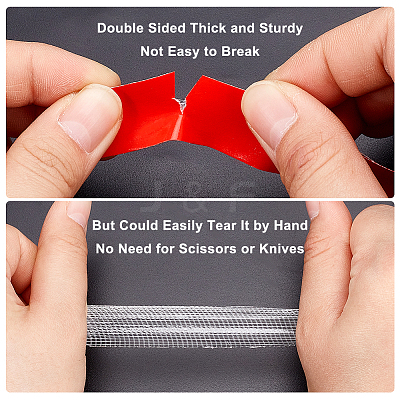 Plastic Double-Sided Adhesive Tape AJEW-WH0166-41-1