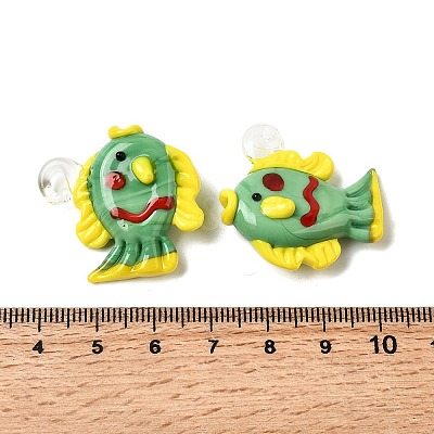 Handmade Lampwork Pendants LAMP-B035-01B-10-1