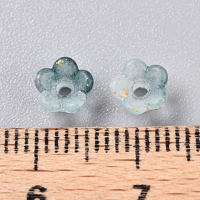 Frosted Transparent Acrylic Beads OACR-N137-72L-1