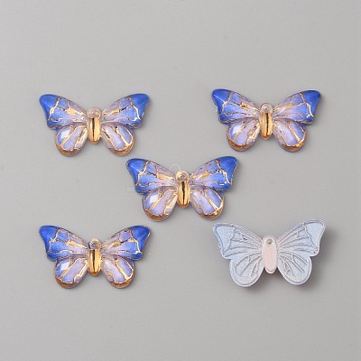 Gradient Printed Acrylic Pendans OACR-WH0028-21K-1