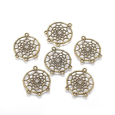 Tibetan Style Alloy Chandelier Components Links TIBEP-R304-020AB-LF-1