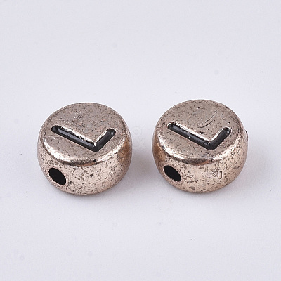 Plating Acrylic Beads X-PACR-T010-002RG-1