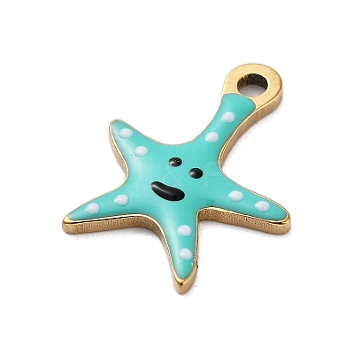 Ion Plating(IP) 201 Stainless Steel Charms STAS-A101-01C-04G-1