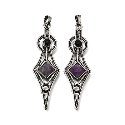 Natural Amethyst Big Pendants GG-CBA7610-01AS-03-1