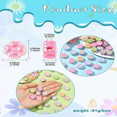 50Pcs UV Plating Opaque Acrylic Beads SACR-CJ0001-75-1