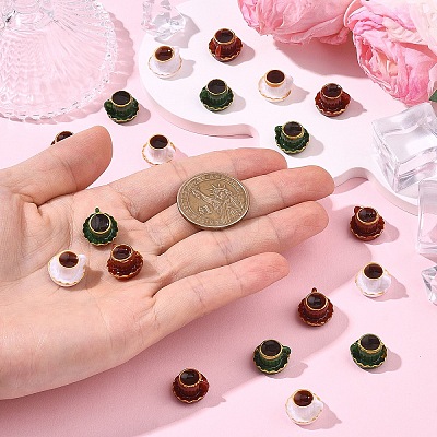 18Pcs 6 Colors Miniature Ornaments DJEW-YW0010-13-1