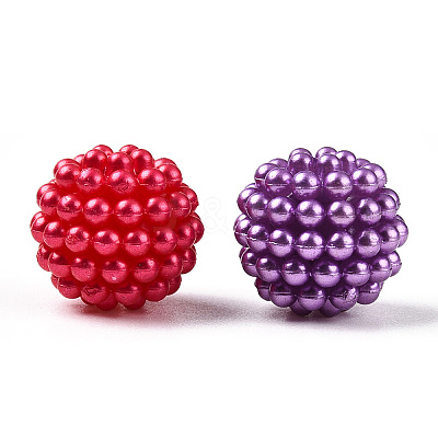 ABS Plastic Beads KY-T041-02-14MM-B-1