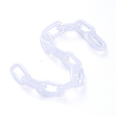Handmade Acrylic Cable Chains AJEW-JB00554-05-1