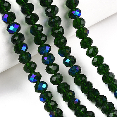 Electroplate Glass Beads Strands EGLA-A044-T1mm-L24-1
