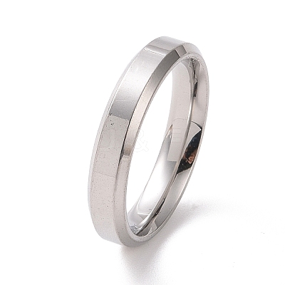 Non-Tarnish 201 Stainless Steel Plain Band Ring for Women RJEW-I089-47P-1
