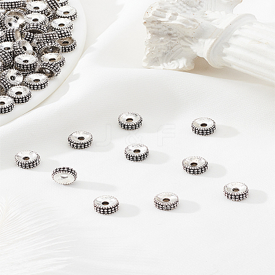 100Pcs Tibetan Style Alloy Spacer Beads FIND-LP0001-11-1