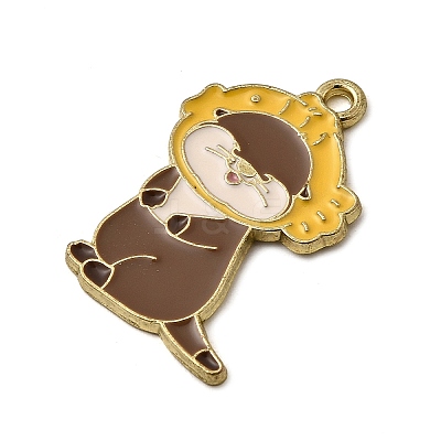 Golden Plated Alloy Enamel Pendants LS-ENAM-L049-02G-01-1