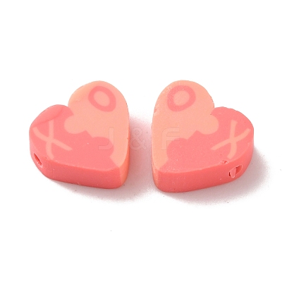 Valentine's Day Theme Handmade Polymer Clay Beads FIND-TAC0008-34A-1