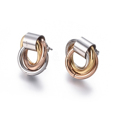 304 Stainless Steel Stud Earrings EJEW-L241-03A-1