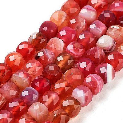 Natural Agate Dyed Beads Strands G-H028-A08-01-1