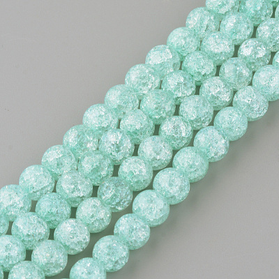 Synthetic Crackle Quartz Beads Strands GLAA-S134-8mm-11-1
