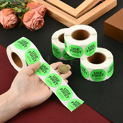 500Pcs Paper Adhesive Label Stickers STIC-WH20010-25C-1
