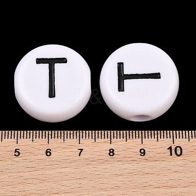 Opaque Acrylic European Beads AC-CBA3BDD-01T-1