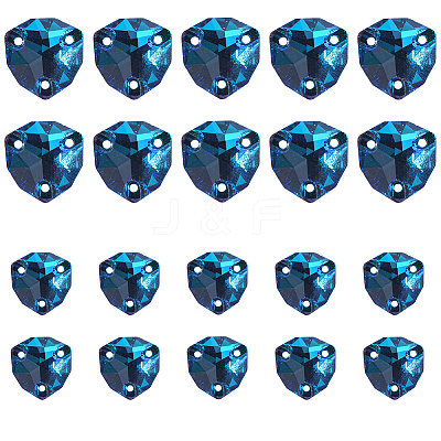 20Pcs 2 Style Sew on Rhinestone RGLA-GF0001-11-1