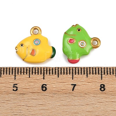 304 Stainless Steel Enamel Pendants STAS-Z152-01G-1
